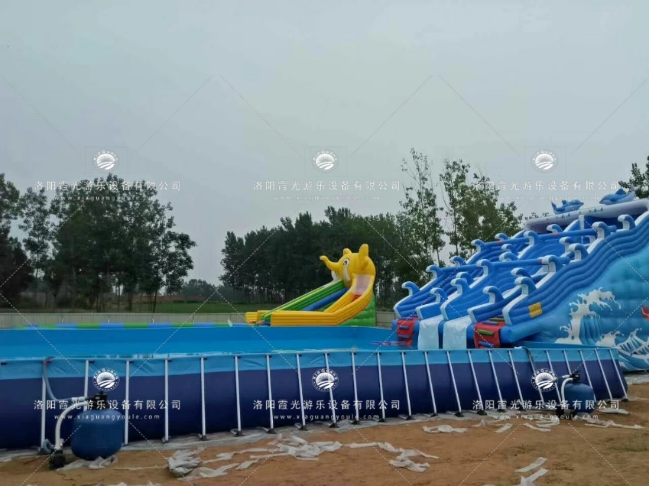天水成人支架大型游泳池